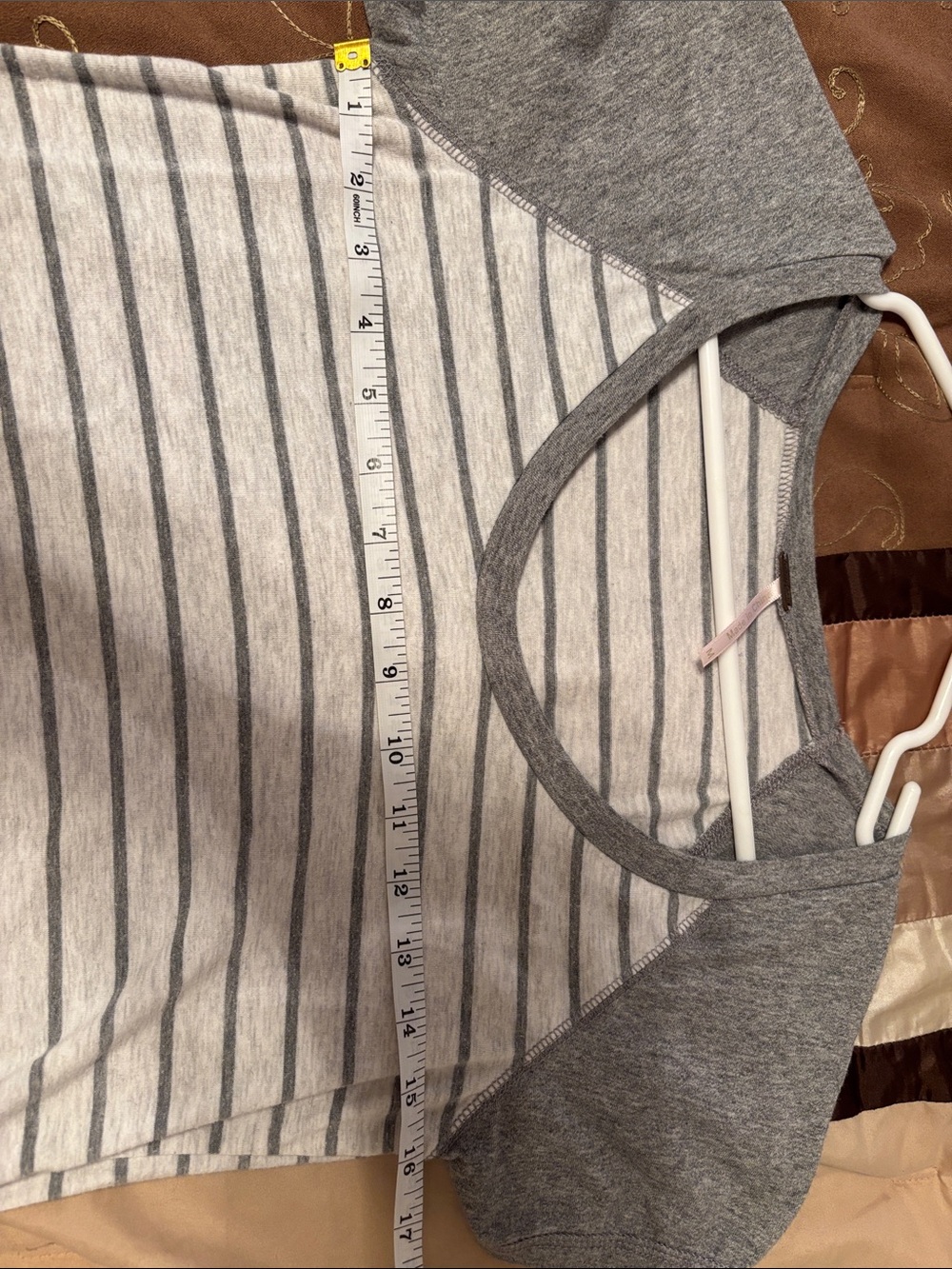 Poof! Gray Short Sleeve Fitted T-Shirt - Picture 3 of 5